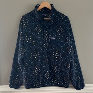 Men’s Patagonia Aztec print Synchilla fleece pullover Sz L